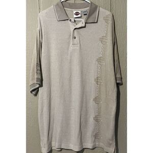 Harley Davidson Men's Polo Size Large Brown Great‎ Color Great Design